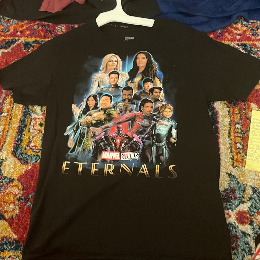 Eternals movie poster t-shirt size: s/m